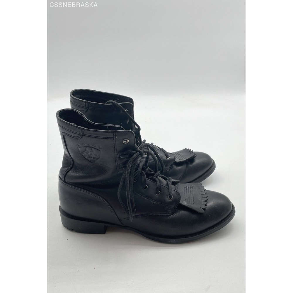Ariat Black Leather Kiltie Western Boots, - Size 7.5B, 33501 - Picture 9 of 9
